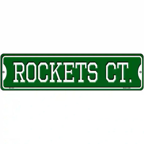 Rockets Ct Novelty Metal Street Sign 12" x 3" (MK)