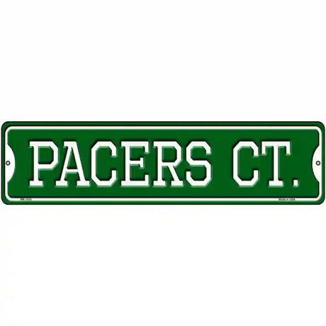 Pacers Ct Novelty Metal Street Sign 12" x 3" (MK)