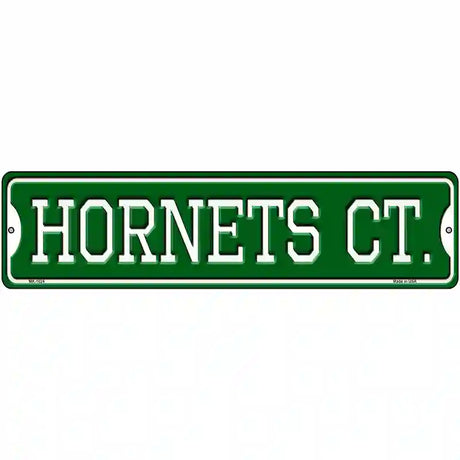 Hornets Ct Novelty Metal Street Sign 12" x 3" (MK)