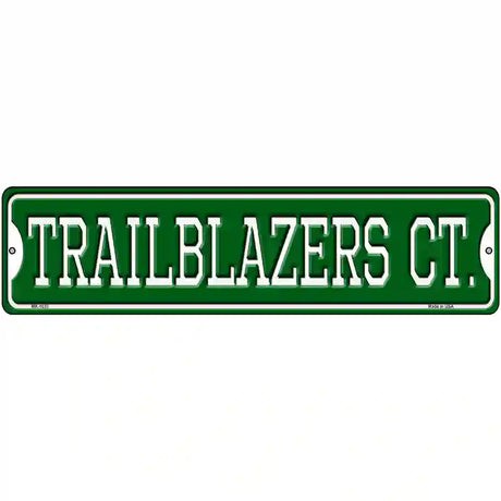 Trailblazers Ct Novelty Metal Street Sign 12" x 3" (MK)