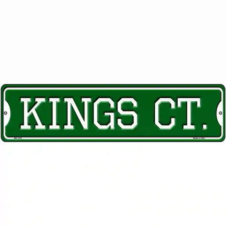 Kings Ct Novelty Metal Street Sign 12" x 3" (MK)