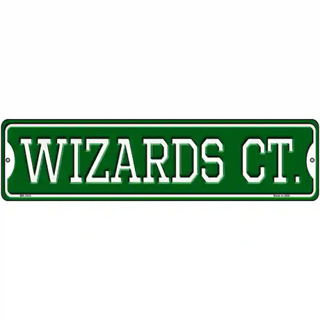 Wizards Ct Novelty Metal Street Sign 12" x 3" (MK)