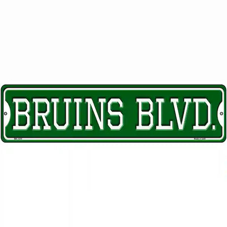 Bruins Blvd Novelty Metal Street Sign 12" x 3" (MK)