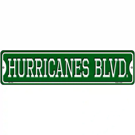 Hurricanes Blvd Novelty Metal Street Sign 12" x 3" (MK)