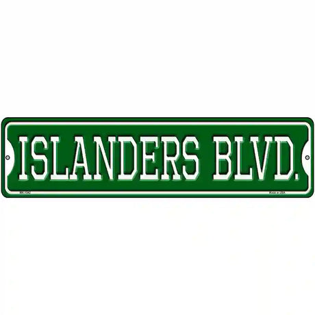 Islanders Blvd Novelty Metal Street Sign 12" x 3" (MK)