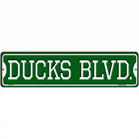 Ducks Blvd Novelty Metal Street Sign 12" x 3" (MK)