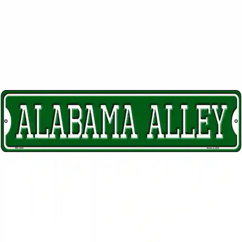 Alabama Alley Novelty Metal Street Sign 12" x 3" (MK)