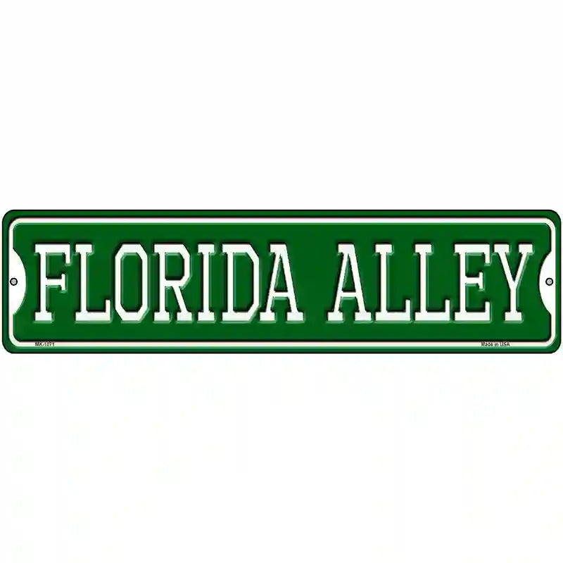 Florida Alley Novelty Metal Street Sign 12" x 3" (MK)