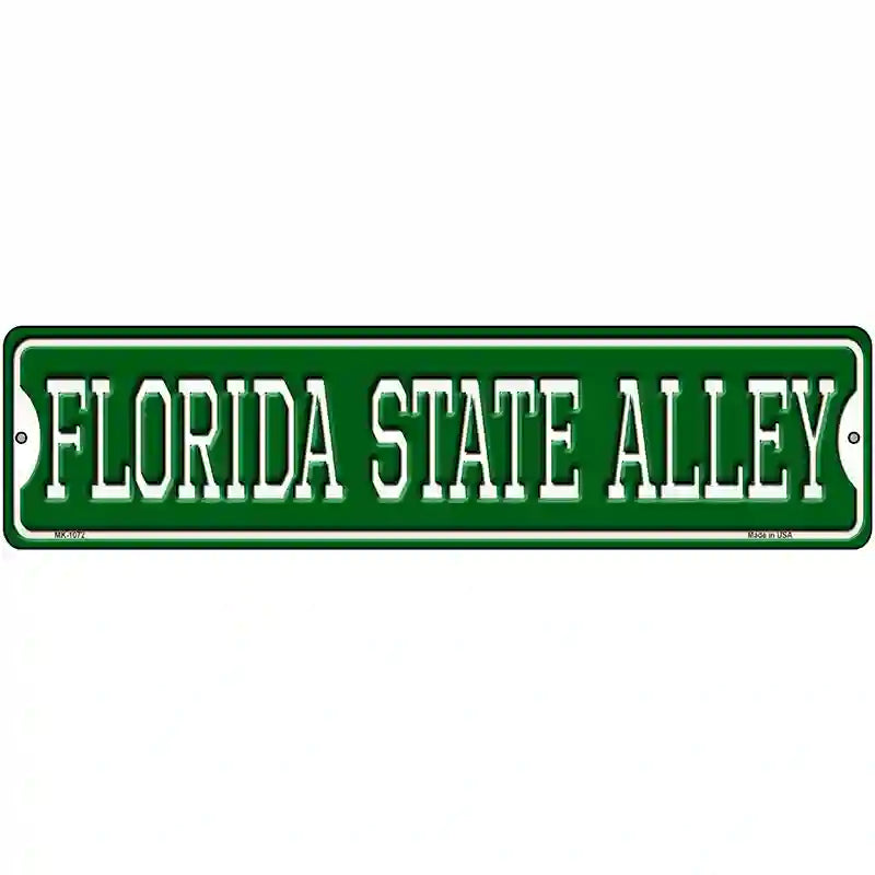 Florida State Alley Novelty Metal Street Sign 12" x 3" (MK)