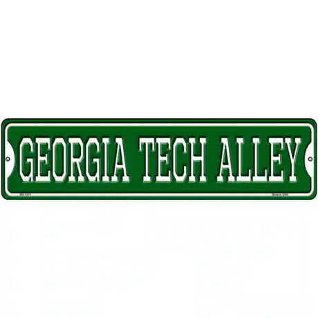 Georgia Tech Alley Novelty Metal Street Sign 12" x 3" (MK)