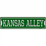 Kansas Alley Novelty Metal Street Sign 12" x 3" (MK)