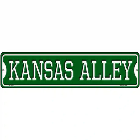 Kansas Alley Novelty Metal Street Sign 12" x 3" (MK)