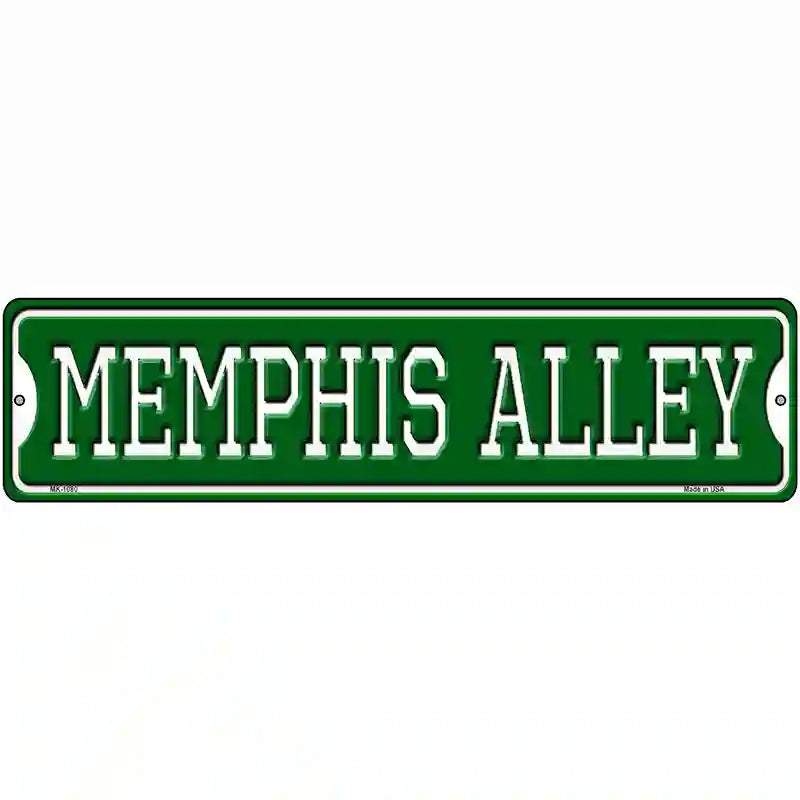 Memphis Alley Novelty Metal Street Sign 12" x 3" (MK)