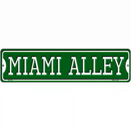 Miami Alley Novelty Metal Street Sign 12" x 3" (MK)