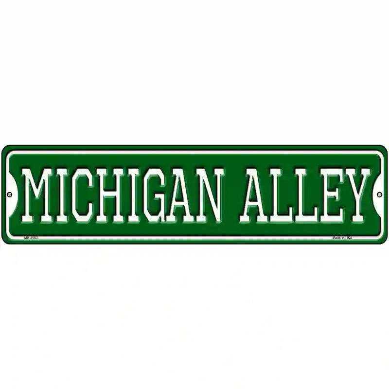 Michigan Alley Novelty Metal Street Sign 12" x 3" (MK)