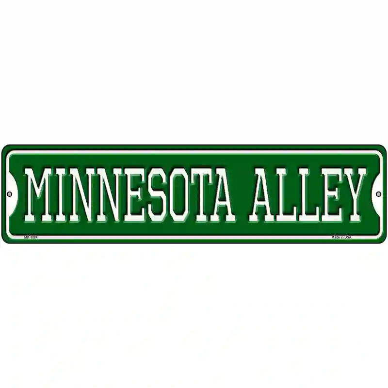 Minnesota Alley Novelty Metal Street Sign 12" x 3" (MK)