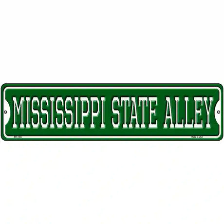 Mississippi State Alley Novelty Metal Street Sign 12" x 3" (MK)