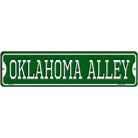 Oklahoma Alley Novelty Metal Street Sign 12" x 3" (MK)