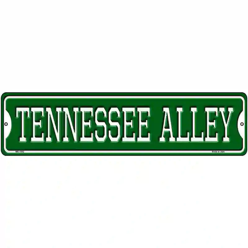 Tennessee Alley Novelty Metal Street Sign 12" x 3" (MK)