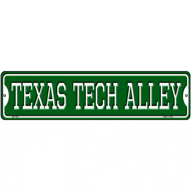 Texas Tech Alley Novelty Metal Street Sign 12" x 3" (MK)