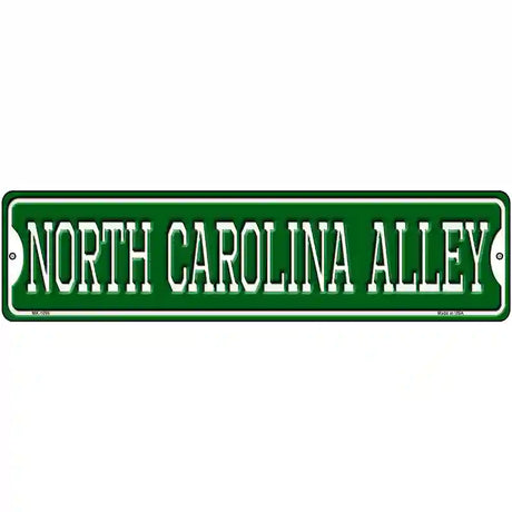 North Carolina Alley Novelty Metal Street Sign 12" x 3" (MK)