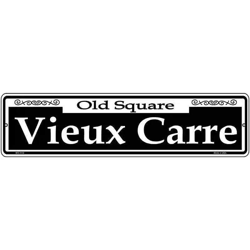 Vieux Carre Novelty Metal Street Sign 12" x 3" (MK)