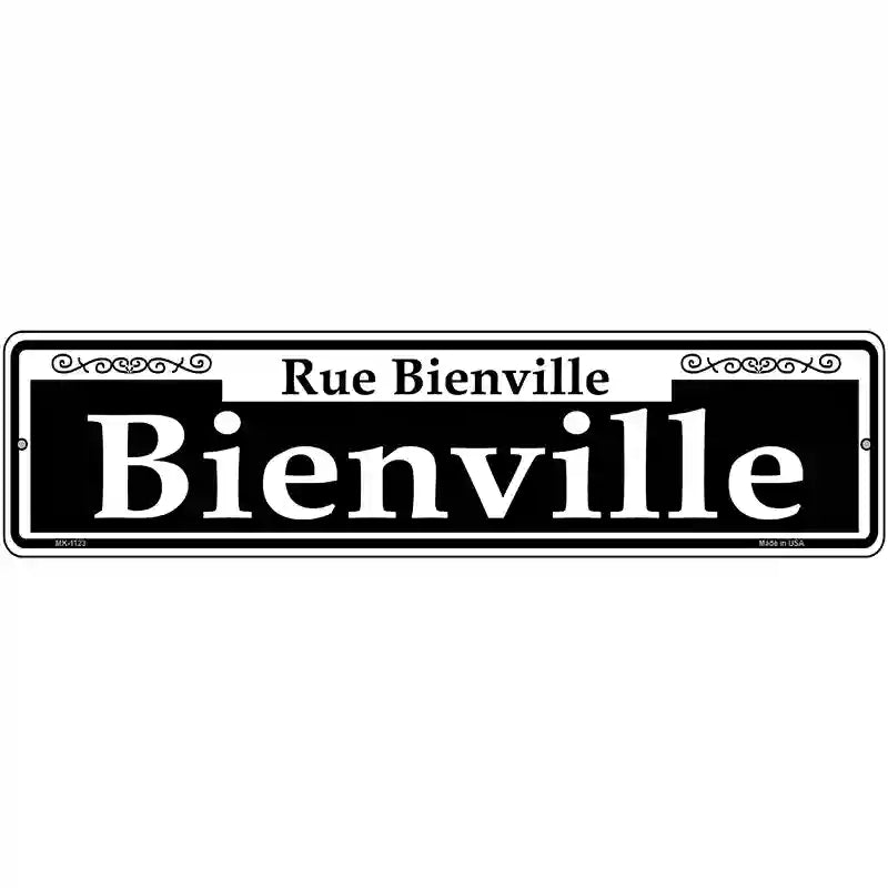 Bienville Novelty Metal Street Sign 12" x 3" (MK)