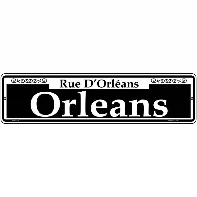 Orleans Novelty Metal Street Sign 12" x 3" (MK)