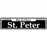 St. Peter Novelty Metal Street Sign 12" x 3" (MK)