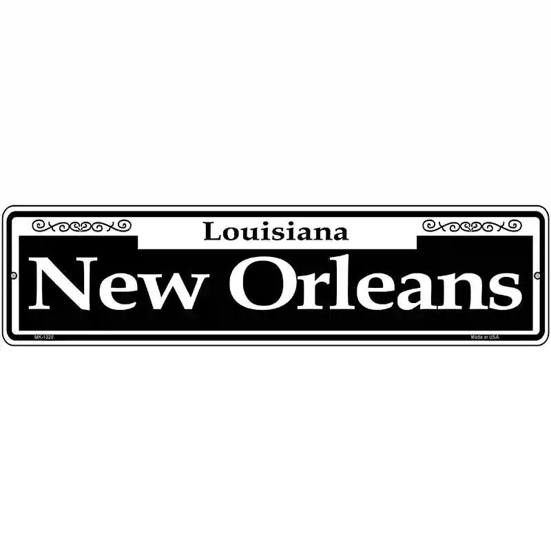 New Orleans Novelty Metal Street Sign 12" x 3" (MK)