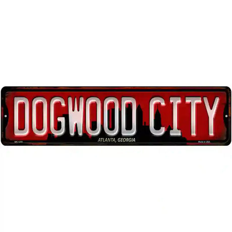 Atlanta Georgia Dogwood City Novelty Metal Street Sign 12" x 3" (MK)