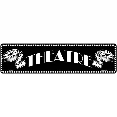 Theatre Home Theatre Novelty Metal Street Sign 12" x 3" (MK)