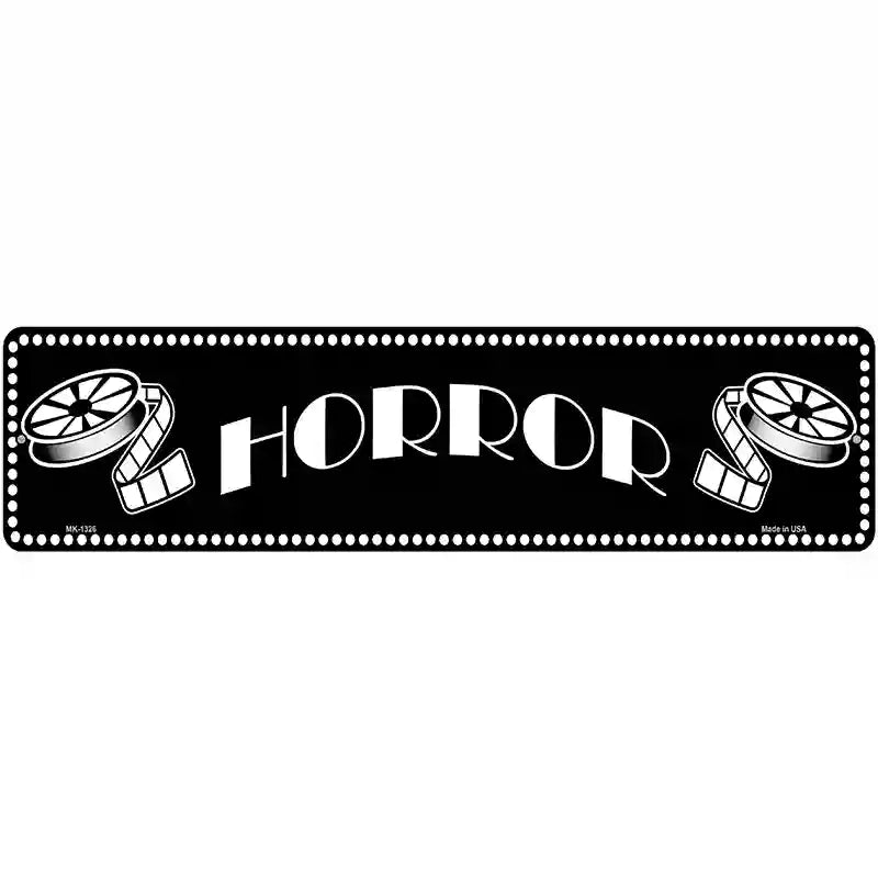 Horror Home Theater Novelty Metal Street Sign 12" x 3" (MK)