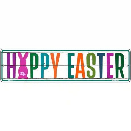 Happy Easter Novelty Metal Street Sign 12" x 3" (MK)