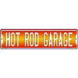 Hot Rod Garage Novelty Metal Street Sign 12" x 3" (MK)