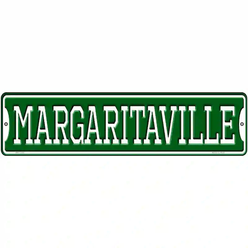 Margaritaville Novelty Metal Street Sign 12" x 3" (MK)