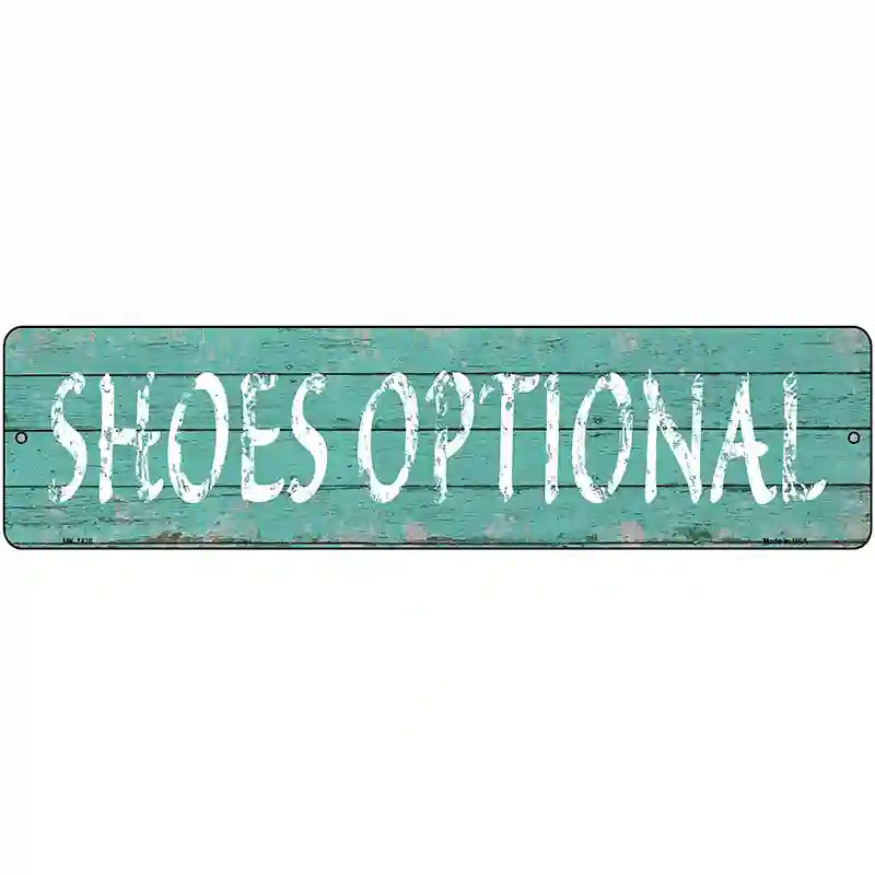 Shoes Optional Novelty Metal Street Sign 12" x 3" (MK)