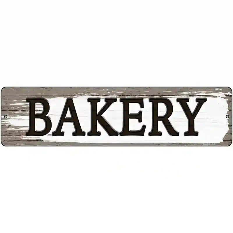 Bakery Novelty Metal Street Sign 12" x 3" (MK)