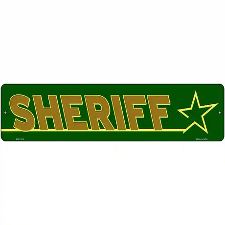 Sheriff Novelty Metal Street Sign 12" x 3" (MK)