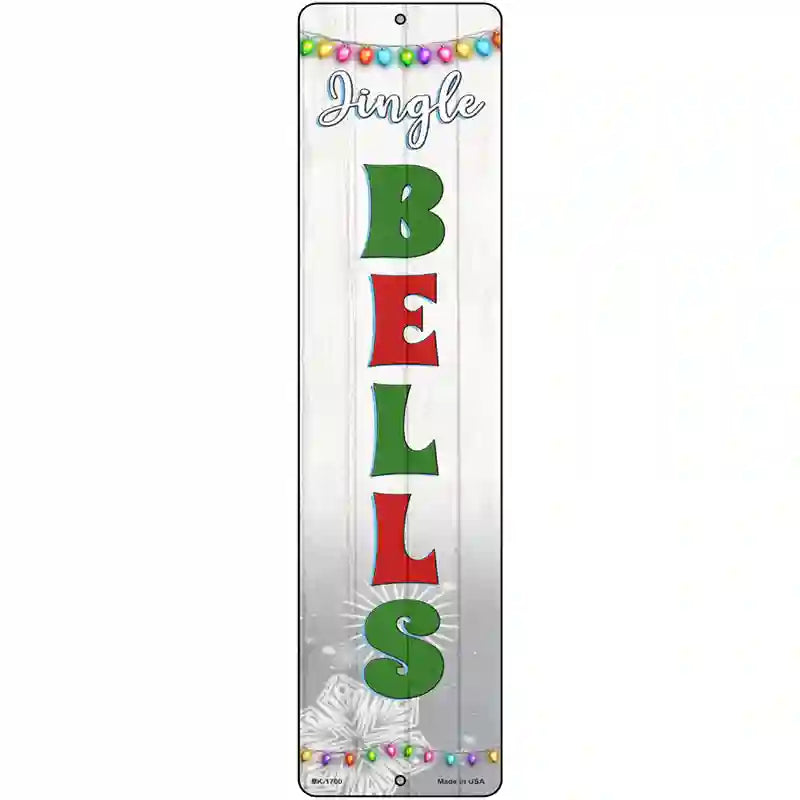 Jingle Bells Novelty Metal Street Sign 12" x 3" (MK)