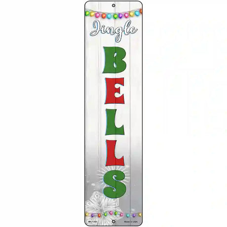 Jingle Bells Novelty Metal Street Sign 12" x 3" (MK)