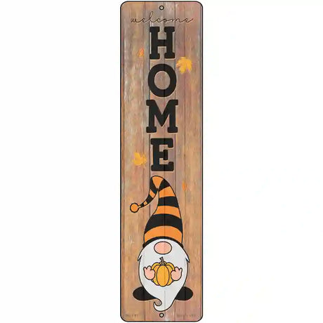 Home Orange Gnome Novelty Metal Street Sign 12" x 3" (MK)