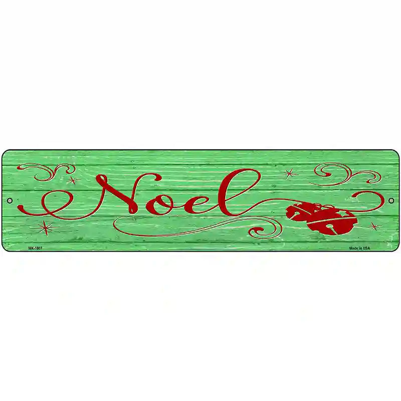 Noel Green Novelty Metal Street Sign 12" x 3" (MK)