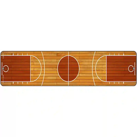 Basketball Court Novelty Metal Street Sign 12" x 3" (MK)