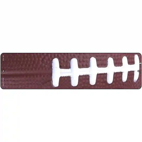 Football Closeup Novelty Metal Street Sign 12" x 3" (MK)