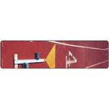 Track Line Up Novelty Metal Street Sign 12" x 3" (MK)