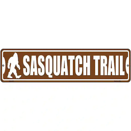 Sasquatch Trail Novelty Metal Street Sign 12" x 3" (MK)