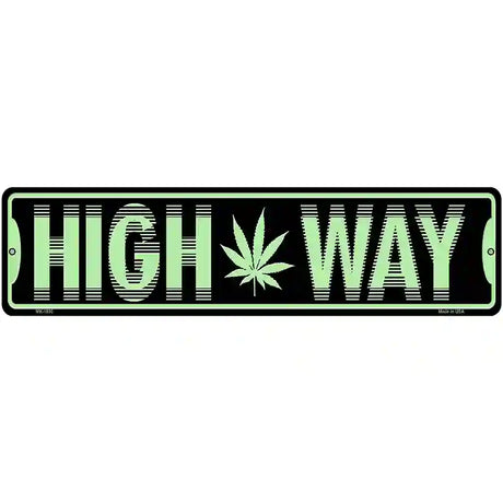 High Way Novelty Metal Street Sign 12" x 3" (MK)