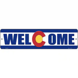 Welcome Colorado Novelty Metal Street Sign 12" x 3" (MK)