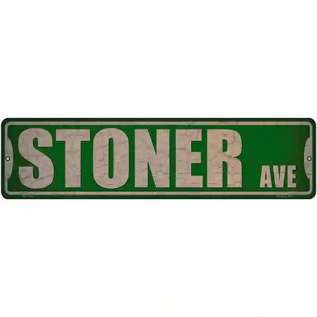 Stoner Ave Novelty Metal Street Sign 12" x 3" (MK)